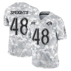 Kooe LA.Rams #48 Omar Speights Player Arctic Camo Salute To Service Limited Game Stitched Jerseys