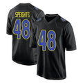 Kooe LA.Rams #48 Omar Speights Player Black Fashion Limited Home Game Stitched Jerseys