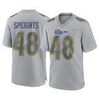 Kooe LA.Rams #48 Omar Speights Player Gray Atmosphere Fashion Home Game Stitched Jerseys