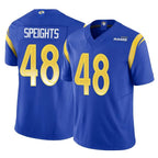 Kooe LA.Rams #48 Omar Speights Player Royal Limited Vapor F.U.S.E. Home Game Stitched Jerseys