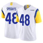 Kooe LA.Rams #48 Omar Speights Player White Limited Vapor F.U.S.E. Home Game Stitched Jerseys
