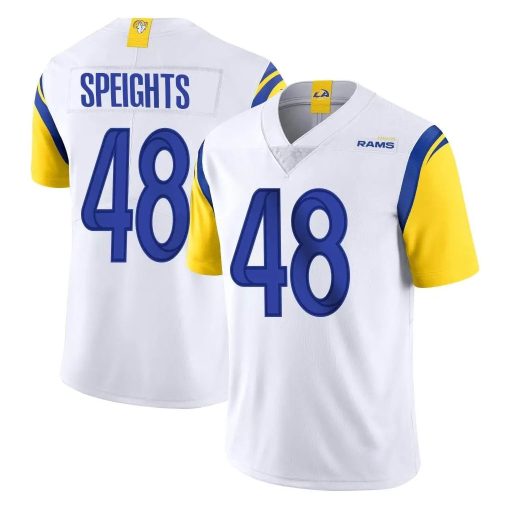 Kooe LA.Rams #48 Omar Speights Player White Limited Vapor Untouchable Home Game Stitched Jerseys