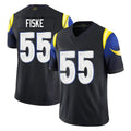 Kooe LA.Rams #55 Braden Fiske Player Black Midnight Rivalries Collection Limited Home Game Stitched Jerseys