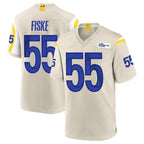 Kooe LA.Rams #55 Braden Fiske Player Bone Home Game Stitched Jerseys