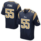 Kooe LA.Rams #55 Braden Fiske Player Navy Home Game Stitched Jerseys