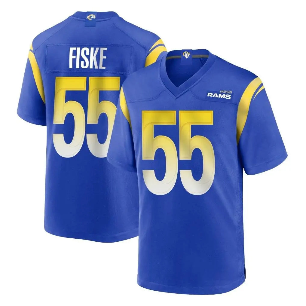 Kooe LA.Rams #55 Braden Fiske Player Royal Home Game Stitched Jerseys