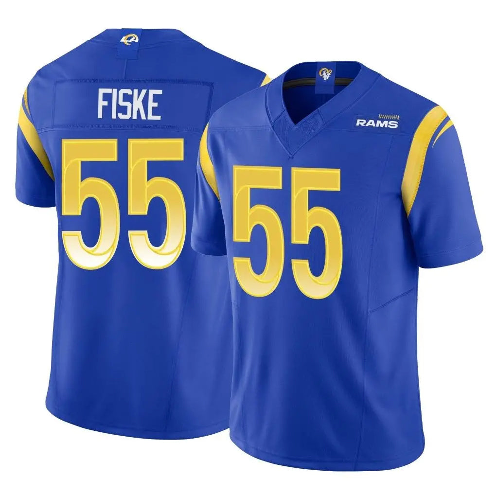 Kooe LA.Rams #55 Braden Fiske Player Royal Limited Vapor F.U.S.E. Home Game Stitched Jerseys