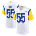 Kooe LA.Rams #55 Braden Fiske Player White Home Game Stitched Jerseys
