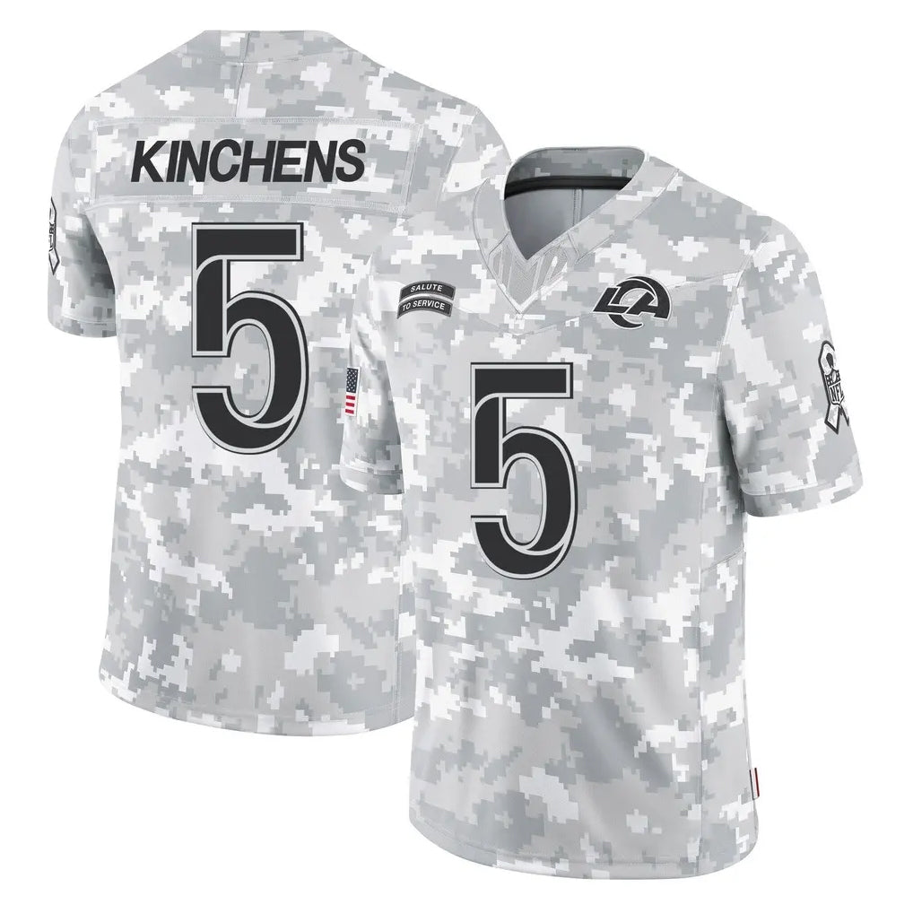 Kooe LA.Rams #5 Kamren Kinchens Player Arctic Camo Salute To Service Limited Game Stitched Jerseys