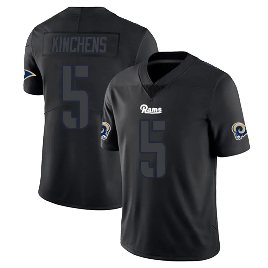 Kooe LA.Rams #5 Kamren Kinchens Player Black Impact Limited Home Game Stitched Jerseys
