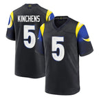 Kooe LA.Rams #5 Kamren Kinchens Player Black Midnight Rivalries Collection Home Game Stitched Jerseys