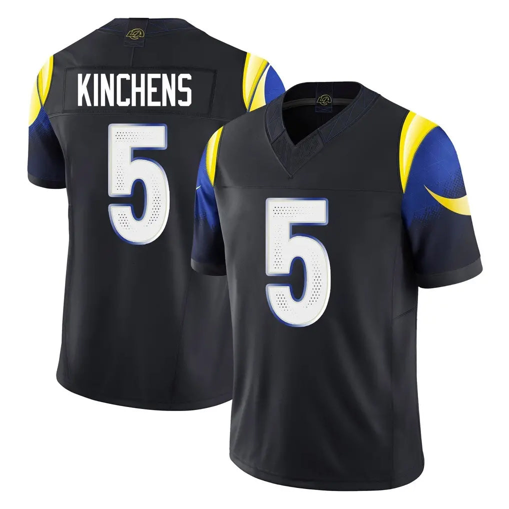 Kooe LA.Rams #5 Kamren Kinchens Player Black Midnight Rivalries Collection Limited Home Game Stitched Jerseys