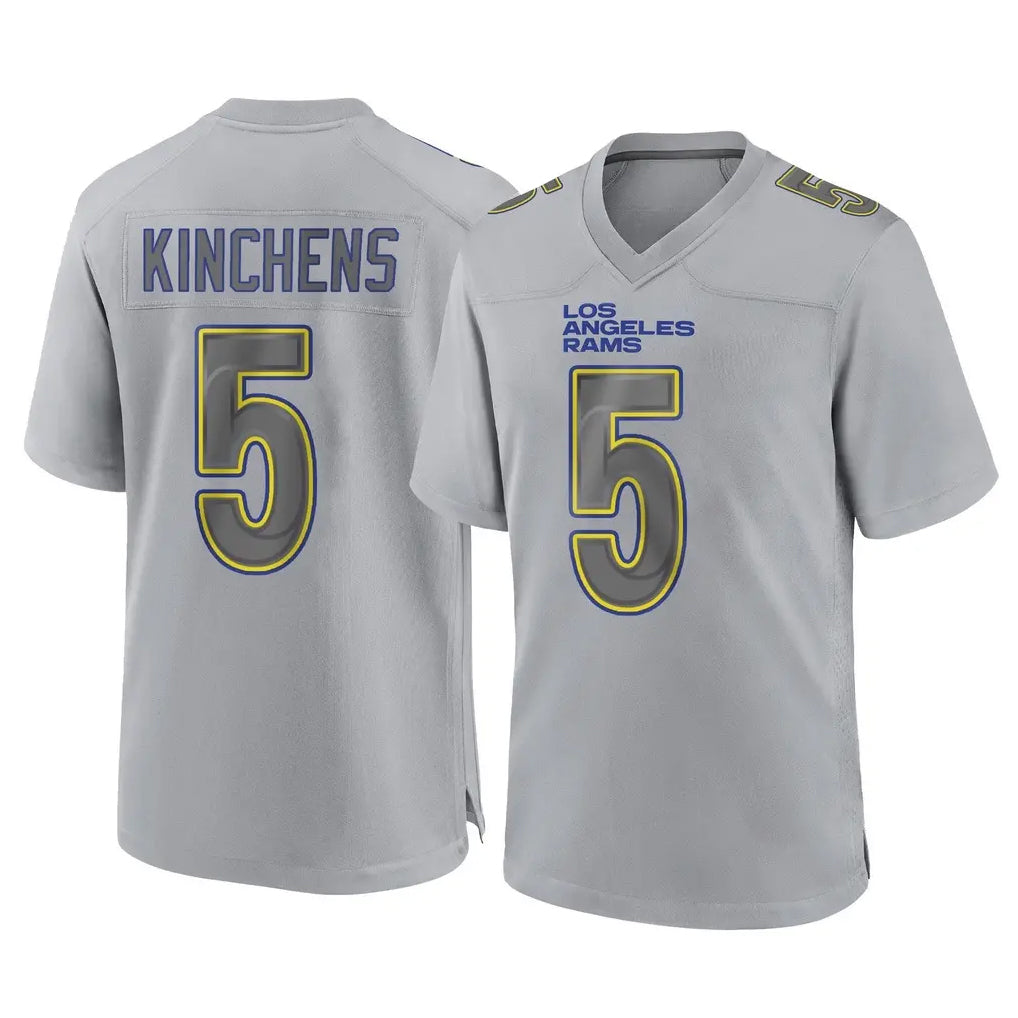 Kooe LA.Rams #5 Kamren Kinchens Player Gray Atmosphere Fashion Home Game Stitched Jerseys