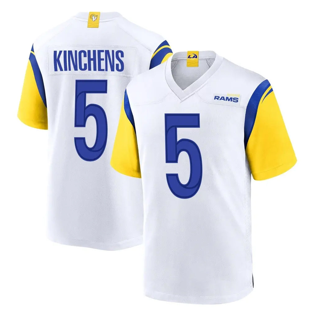 Kooe LA.Rams #5 Kamren Kinchens Player White Home Game Stitched Jerseys