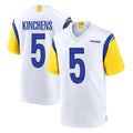 Kooe LA.Rams #5 Kamren Kinchens Player White Home Game Stitched Jerseys