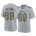 Kooe LA.Rams #69 Kevin Dotson Player Gray Atmosphere Fashion Home Game Stitched Jerseys