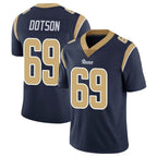 Kooe LA.Rams #69 Kevin Dotson Player Navy Limited Vapor Untouchable Home Game Stitched Jerseys