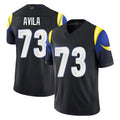 Kooe LA.Rams #73 Steve Avila Player Black Midnight Rivalries Collection Limited Home Game Stitched Jerseys