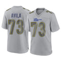 Kooe LA.Rams #73 Steve Avila Player Gray Atmosphere Fashion Home Game Stitched Jerseys