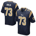 Kooe LA.Rams #73 Steve Avila Player Navy Home Game Stitched Jerseys