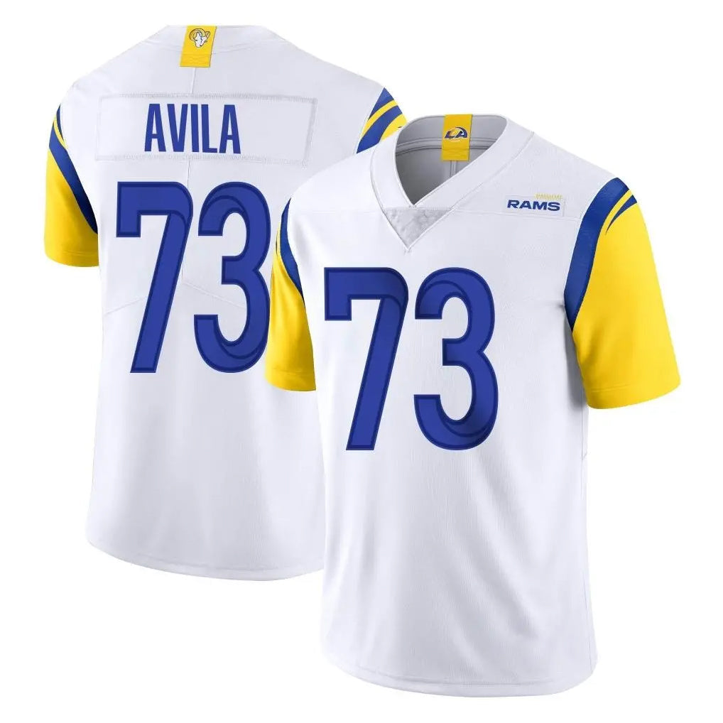 Kooe LA.Rams #73 Steve Avila Player White Limited Vapor Untouchable Home Game Stitched Jerseys