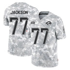 Kooe LA.Rams #77 Alaric Jackson Player Arctic Camo Salute To Service Limited Game Stitched Jerseys