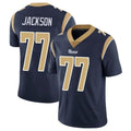 Kooe LA.Rams #77 Alaric Jackson Player Navy Limited Vapor Untouchable Home Game Stitched Jerseys