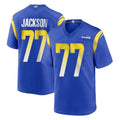 Kooe LA.Rams #77 Alaric Jackson Player Royal Home Game Stitched Jerseys