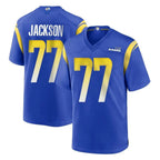 Kooe LA.Rams #77 Alaric Jackson Player Royal Home Game Stitched Jerseys