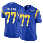 Kooe LA.Rams #77 Alaric Jackson Player Royal Limited Vapor F.U.S.E. Home Game Stitched Jerseys