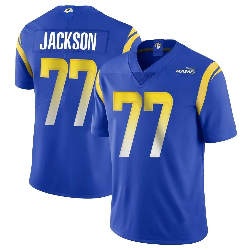 Kooe LA.Rams #77 Alaric Jackson Player Royal Limited Vapor Untouchable Home Game Stitched Jerseys