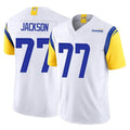 Kooe LA.Rams #77 Alaric Jackson Player White Limited Vapor F.U.S.E. Home Game Stitched Jerseys