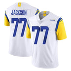 Kooe LA.Rams #77 Alaric Jackson Player White Limited Vapor Untouchable Home Game Stitched Jerseys