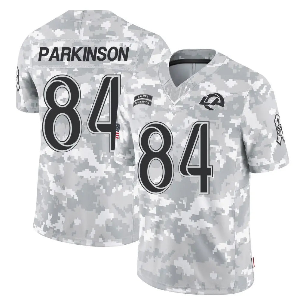 Kooe LA.Rams #84 Colby Parkinson Player Arctic Camo Salute To Service Limited Game Stitched Jerseys