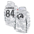 Kooe LA.Rams #84 Colby Parkinson Player Arctic Camo Salute to Service Hoodies Limited Game Stitched Jerseys
