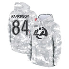 Kooe LA.Rams #84 Colby Parkinson Player Arctic Camo Salute to Service Hoodies Limited Game Stitched Jerseys