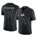 Kooe LA.Rams #84 Colby Parkinson Player Black Limited Reflective Home Game Stitched Jerseys
