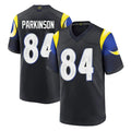 Kooe LA.Rams #84 Colby Parkinson Player Black Midnight Rivalries Collection Home Game Stitched Jerseys