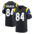 Kooe LA.Rams #84 Colby Parkinson Player Black Midnight Rivalries Collection Home Game Stitched Jerseys