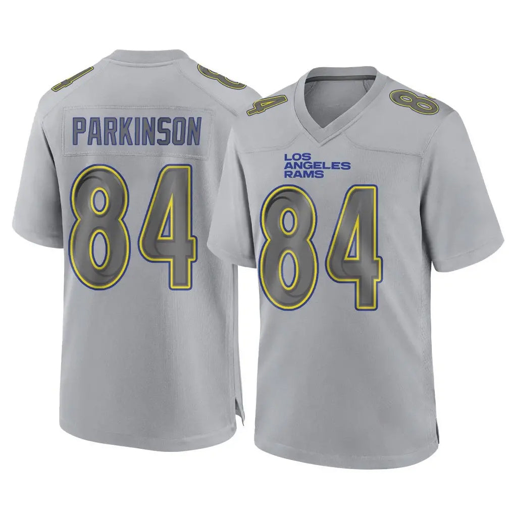 Kooe LA.Rams #84 Colby Parkinson Player Gray Atmosphere Fashion Home Game Stitched Jerseys