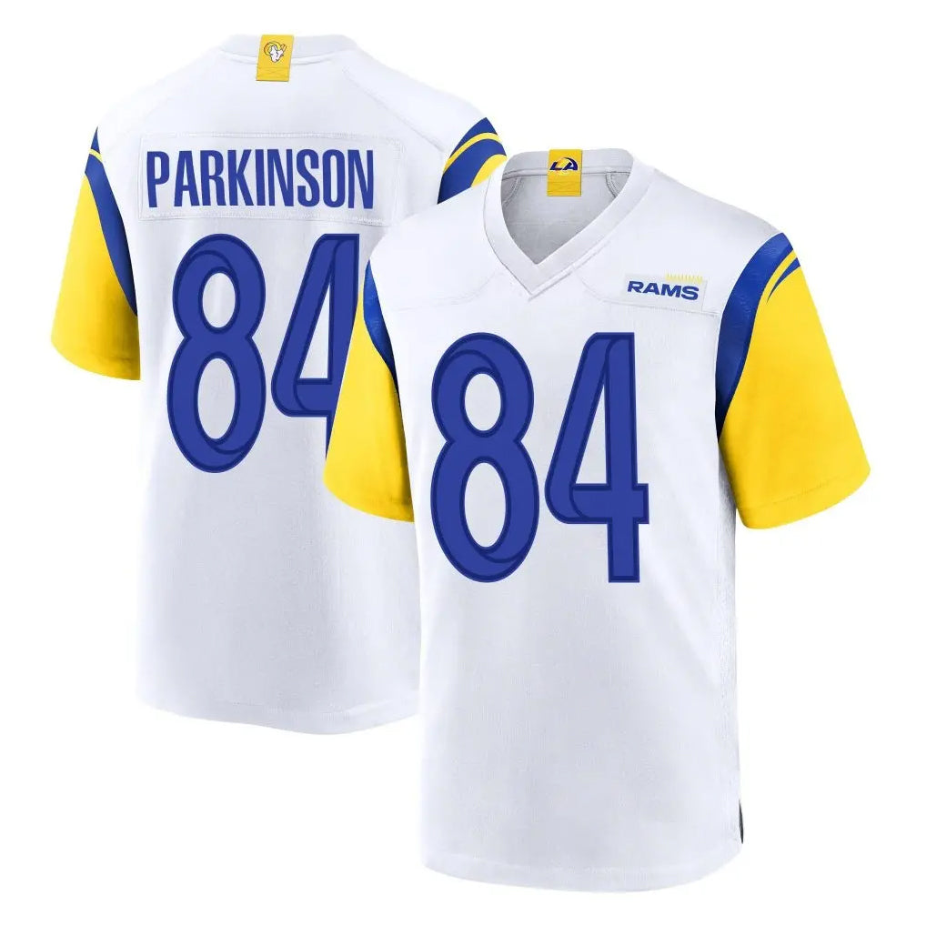Kooe LA.Rams #84 Colby Parkinson Player White Home Game Stitched Jerseys