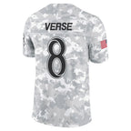 Kooe LA.Rams #8 Jared Verse Player Arctic Camo Salute to Service Limited Stitched Jerseys