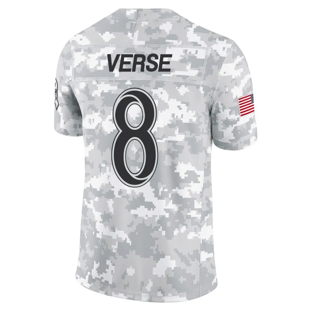 Kooe LA.Rams #8 Jared Verse Player Arctic Camo Salute to Service Limited Stitched Jerseys