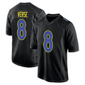 Kooe LA.Rams #8 Jared Verse Player Black Fashion Game Stitched Jerseys