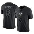 Kooe LA.Rams #8 Jared Verse Player Black RFLCTV Limited Stitched Jerseys