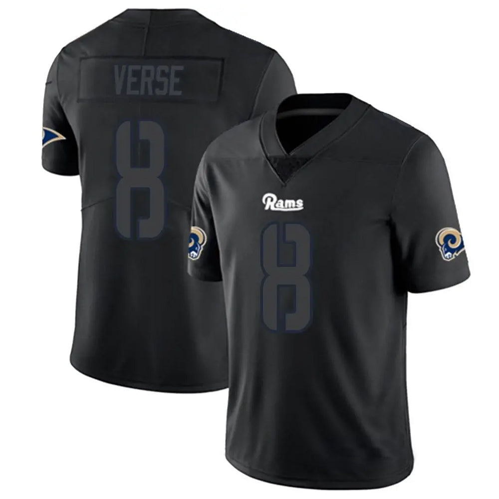 Kooe LA.Rams #8 Jared Verse Player Limited Black Impact Stitched Jerseys