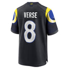Kooe LA.Rams #8 Jared Verse Player Midnight Blue Rivalries Collection Game Stitched Jerseys