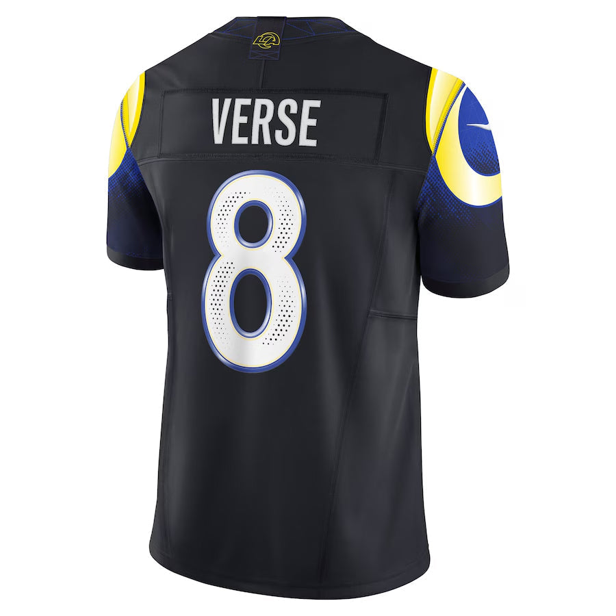 Kooe LA.Rams #8 Jared Verse Player Midnight Blue Rivalries Collection Vapor Limited Stitched Jerseys