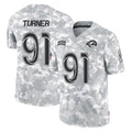 Kooe LA.Rams #91 Kobie Turner Player Arctic Camo Salute To Service Limited Game Stitched Jerseys