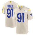 Kooe LA.Rams #91 Kobie Turner Player Bone Home Game Stitched Jerseys